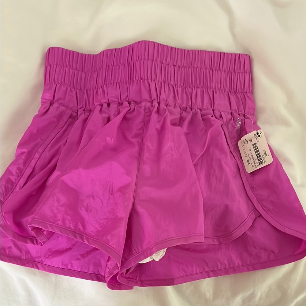 Free People Movement Pink The Way Home Shorts Size: Medium